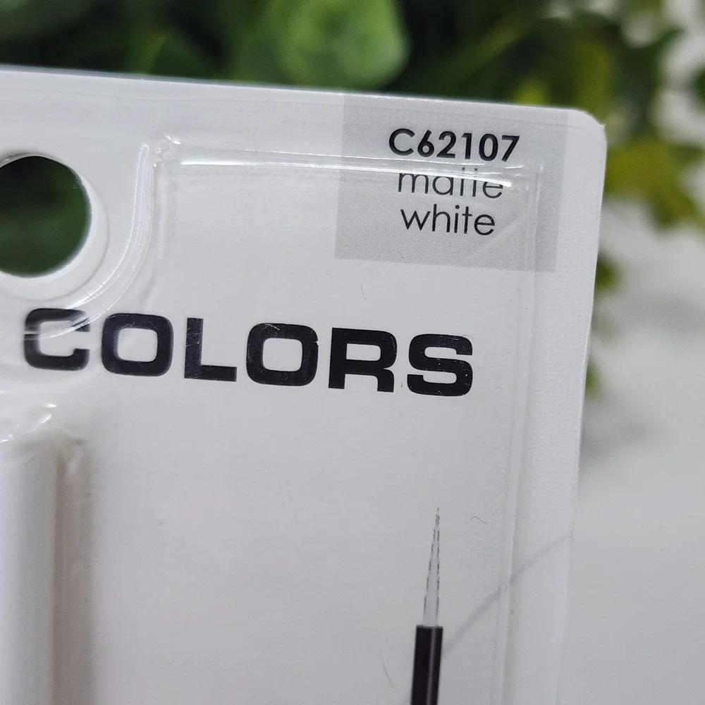 L.A. COLORS Liquid Eyeliner Matte White C62107 ~ Fine Tip Brush ~ New